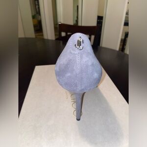 Blue/grey suede jimmy choo pumps